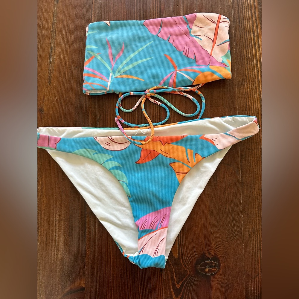 LSPACE Tropical Print Bikini Set